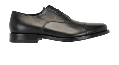 Gucci Lace Up Shoes, &pound;220, Shoes, Black, Leather, Front view