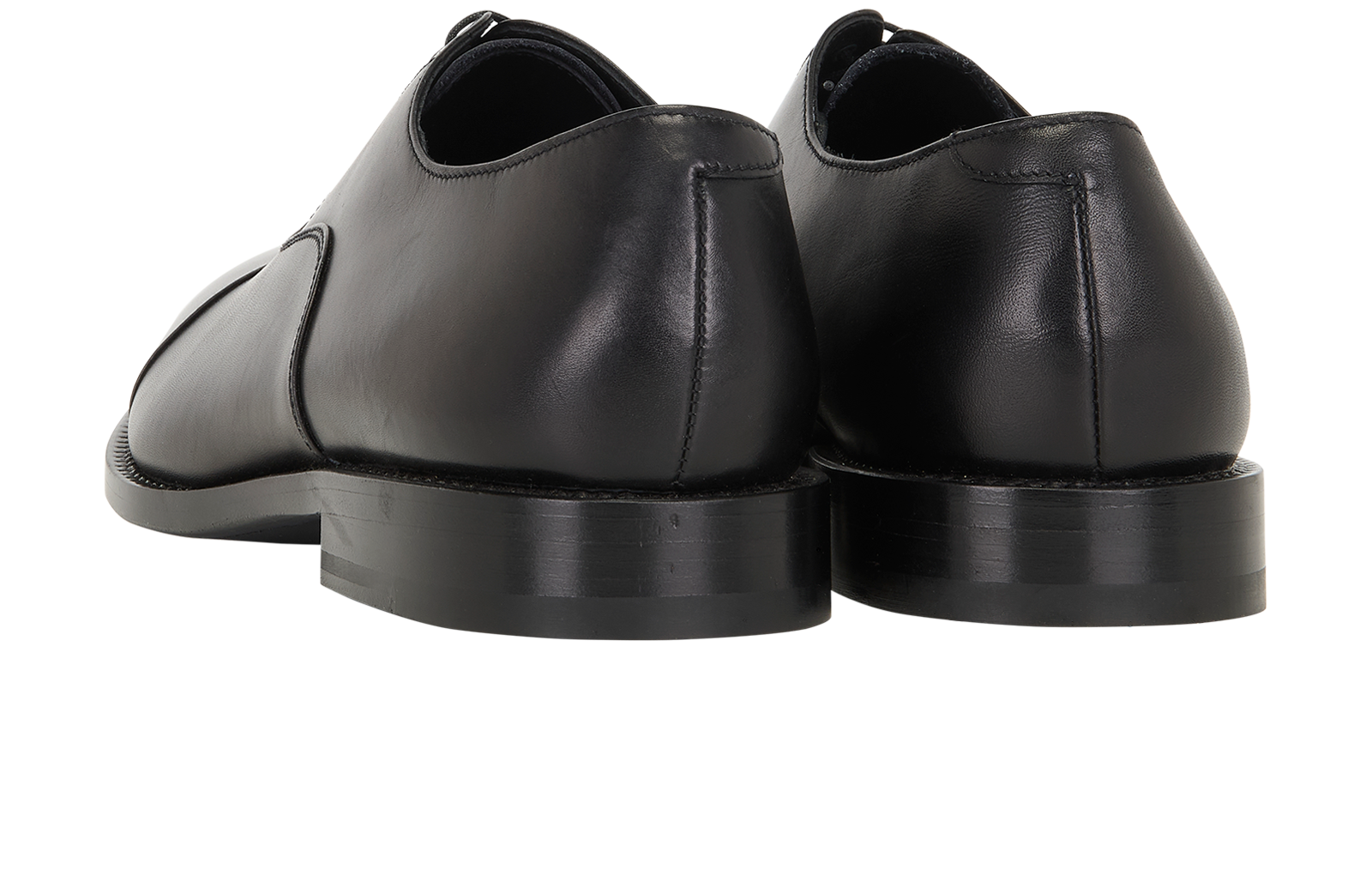 Gucci Lace Up Shoes, &pound;220, Shoes, Black, Leather, Back view