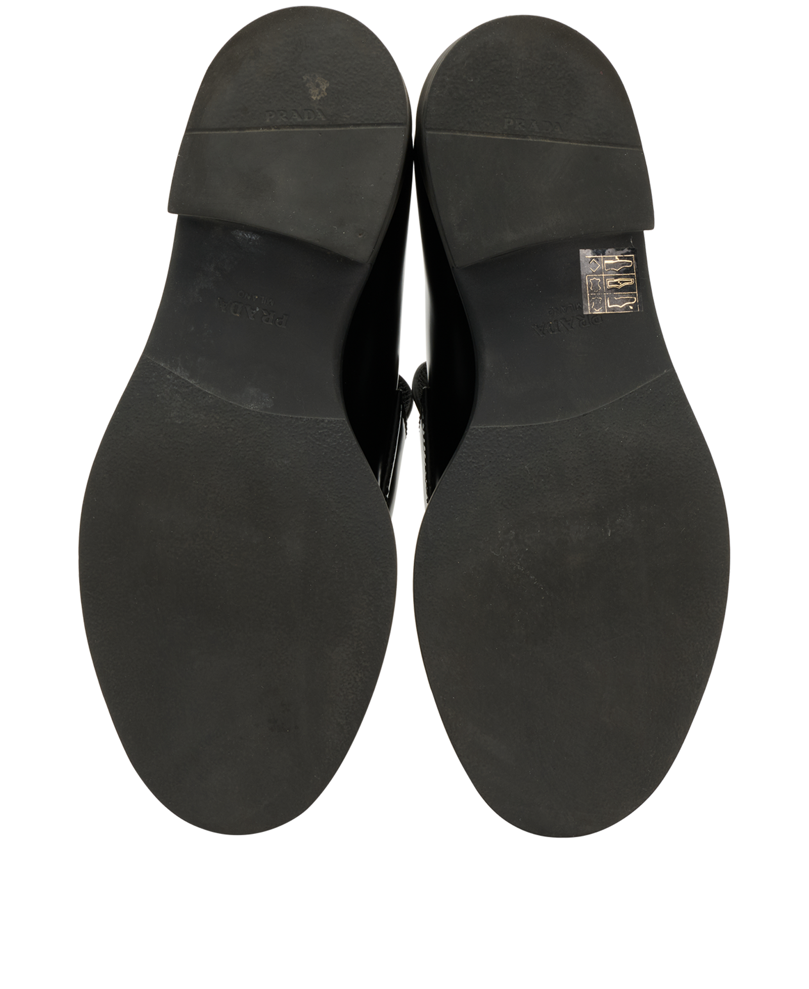 Prada  Chunky Loafers, &pound;295, Shoes, Black, Leather, Top view