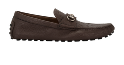 Gucci GG Horsebit Driving Shoes,Mens,Leather, Brwn, UK12.5, DB/B, 3*