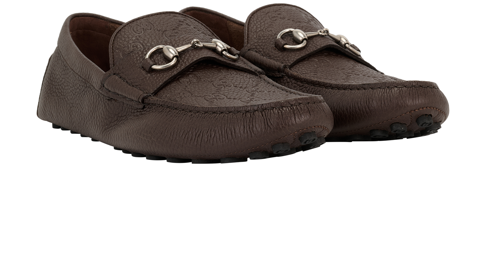 Gucci GG Horsebit Driving Shoes, &pound;295, Shoes, Brown, Leather, Side view