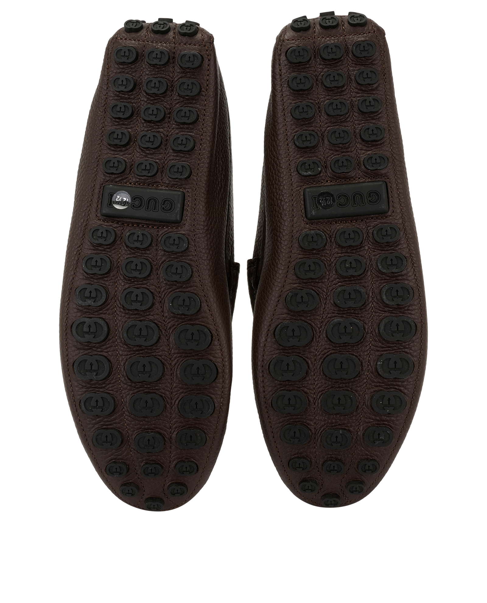 Gucci GG Horsebit Driving Shoes, &pound;295, Shoes, Brown, Leather, Top view