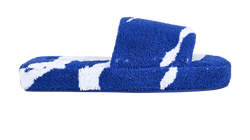 Burberry Towelling Sliders, Fabric, Blue/White, UK6, B/DB, 3*