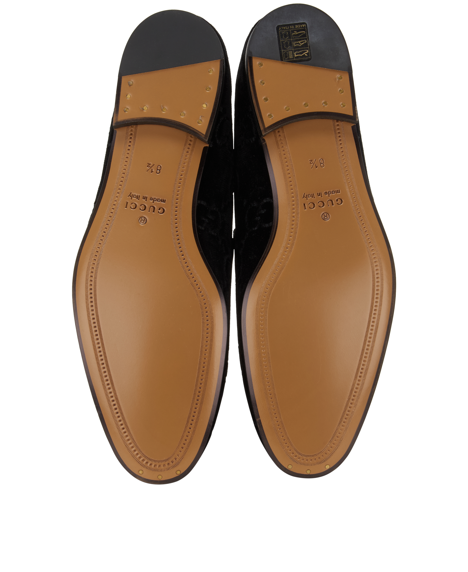Gucci GG Loafers, &pound;395, Shoes, Black, Velvet, Top view