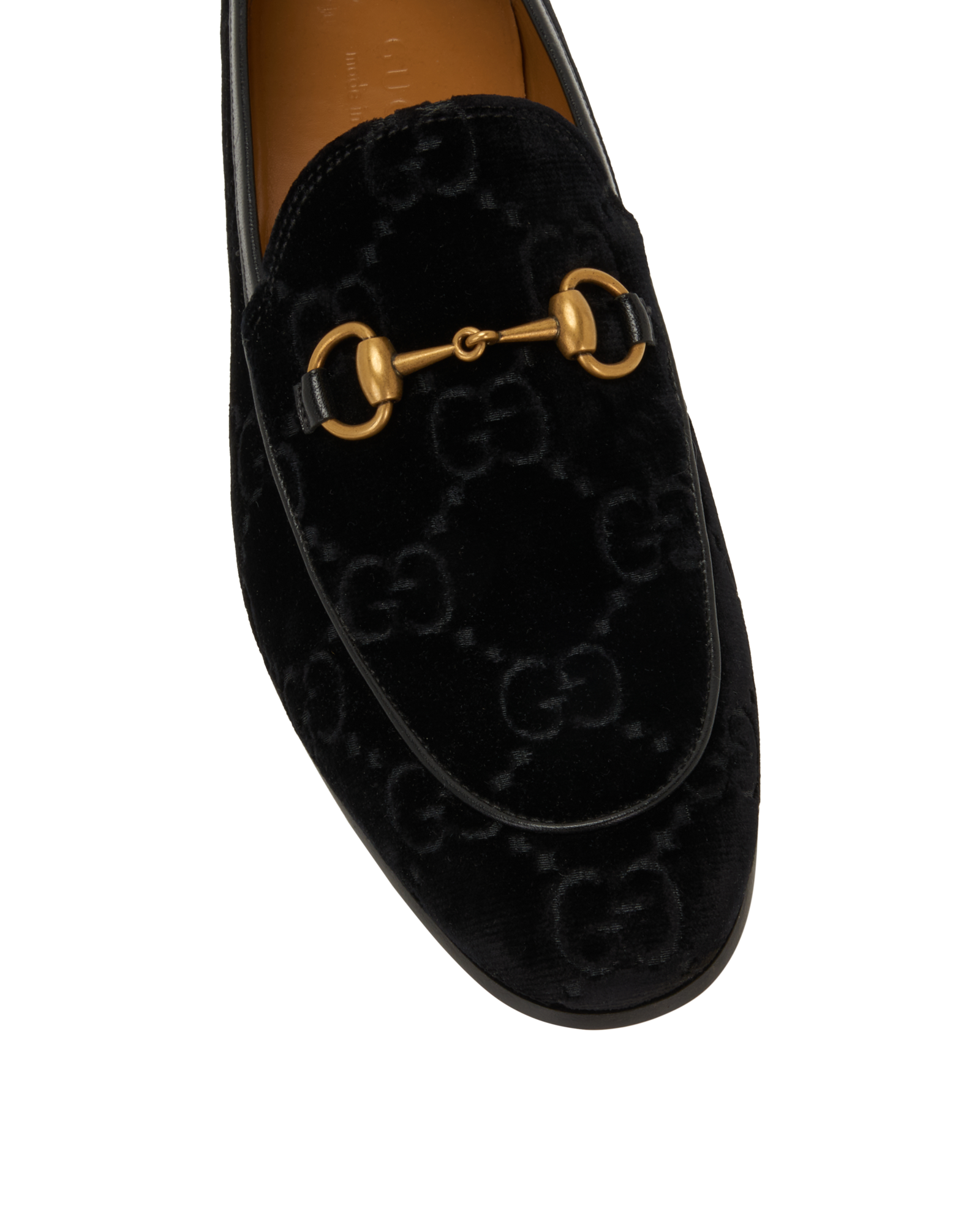 Gucci GG Loafers, &pound;395, Shoes, Black, Velvet, Other view