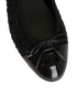 Chanel Sequin & Tweed Ballet Flats, &pound;695, Shoes, Black, Fabric/Patent Leather, Other view