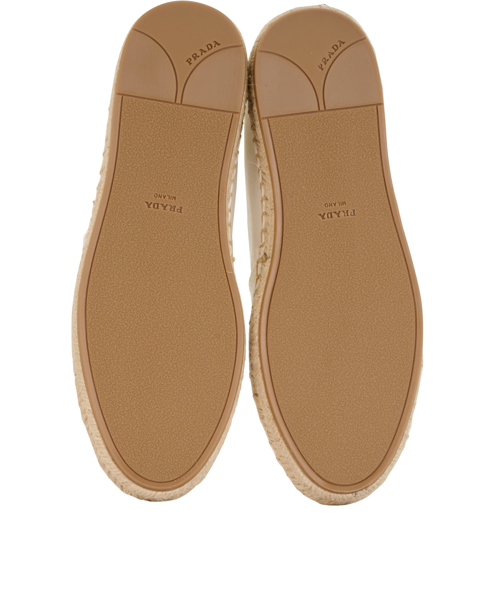Prada Logo Espadrilles, &pound;250, Shoes, White, Canvas, Top view