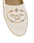 Prada Logo Espadrilles, &pound;250, Shoes, White, Canvas, Other view