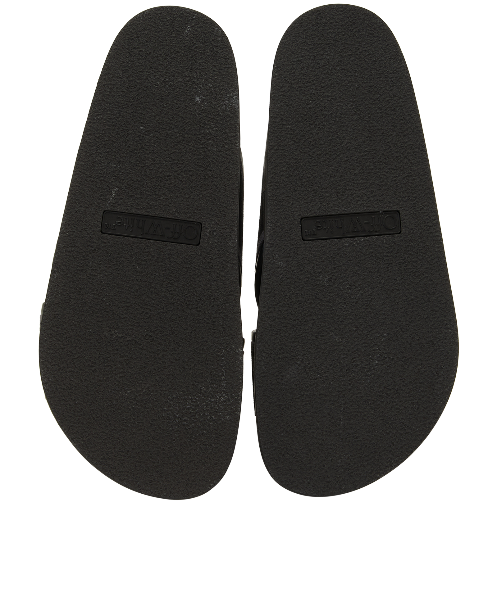 Off-White Cloud Criss-Cross Slides, &pound;175, Shoes, Black, Leather, Top view