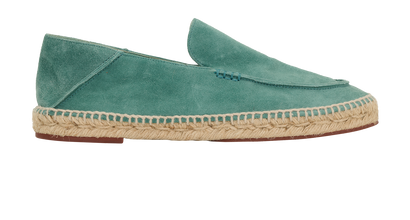 Loro Piana Seaside Walk Espadrilles, &pound;140, Shoes, Blue, Suede, Front view