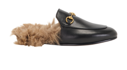 Gucci Princetown Mules, Leather, Black, UK4.5, DB/B, 4*