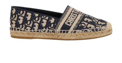 Christian Dior Granville Espadrilles, &pound;295, Shoes, Beige/Blue, Canvas, Front view