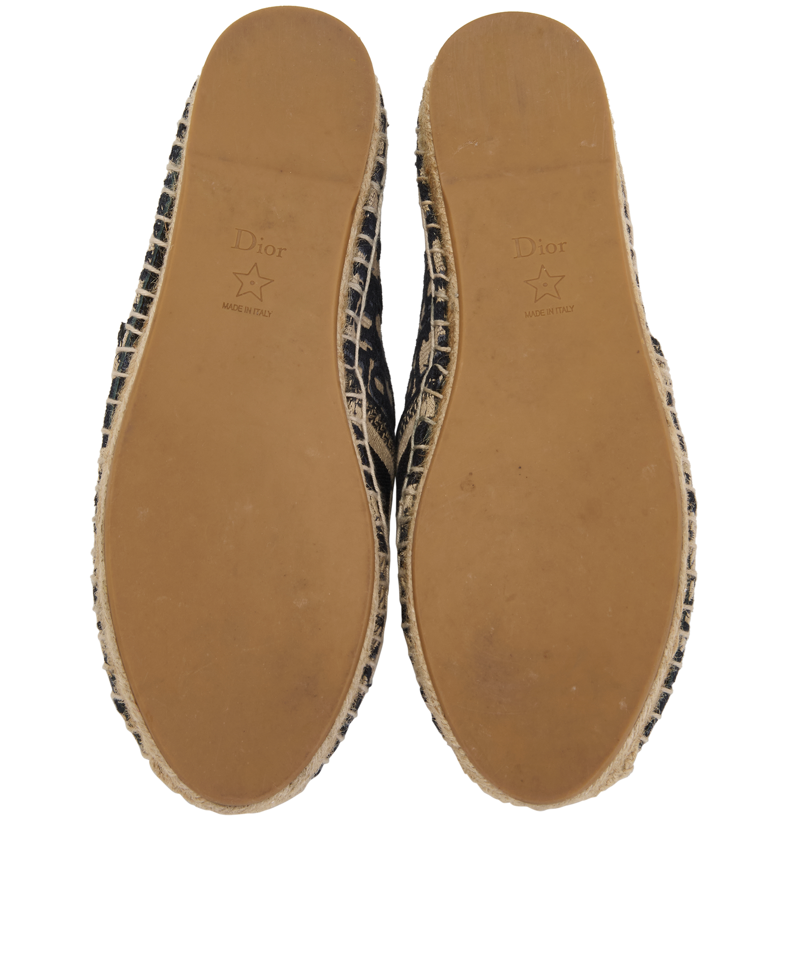 Christian Dior Granville Espadrilles, &pound;295, Shoes, Beige/Blue, Canvas, Top view