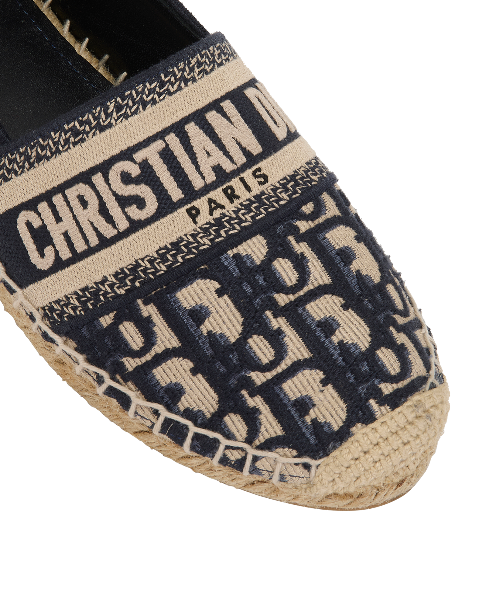 Christian Dior Granville Espadrilles, &pound;295, Shoes, Beige/Blue, Canvas, Other view