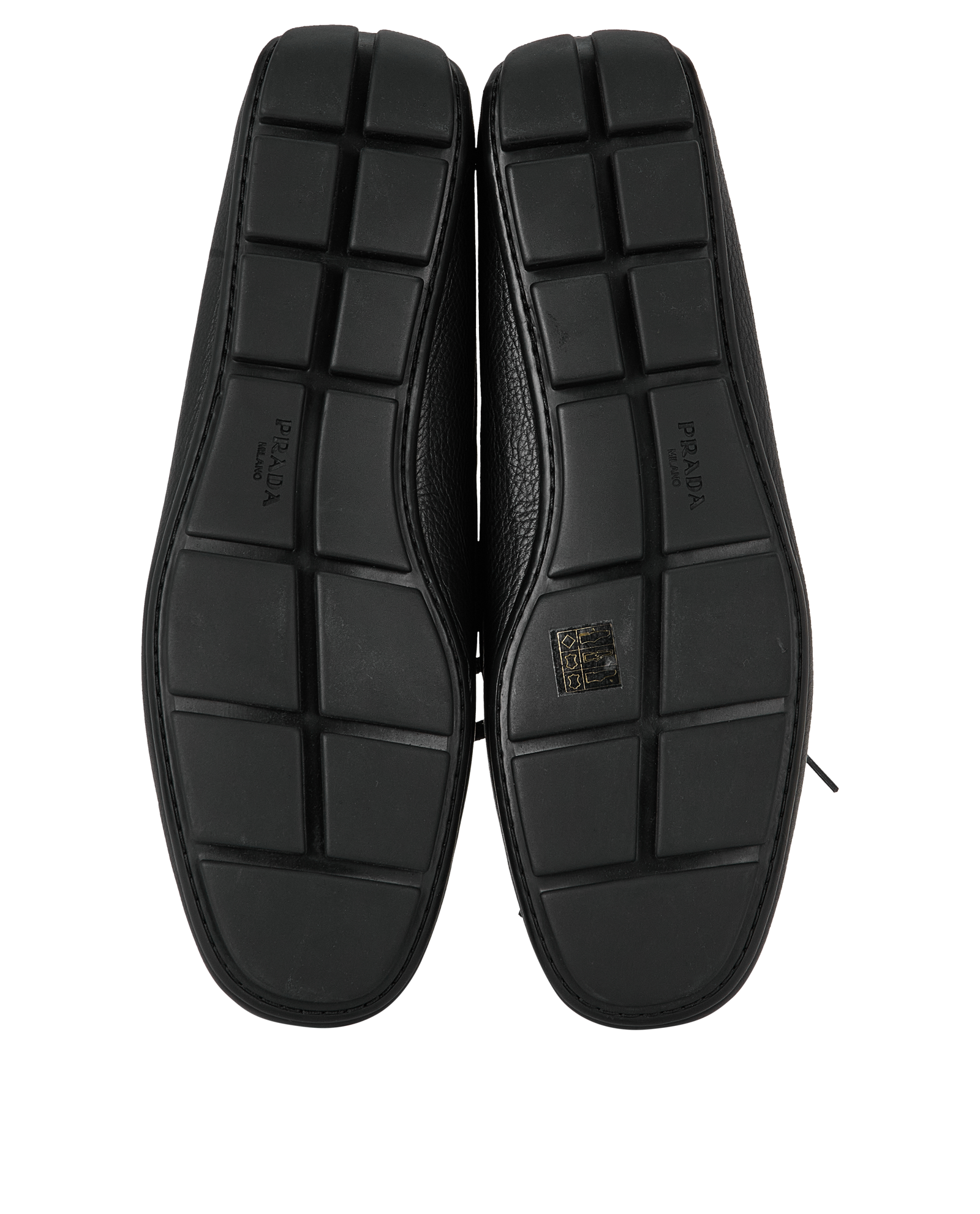 Prada Laced Loafers, &pound;320, Shoes, Black, Leather, Top view