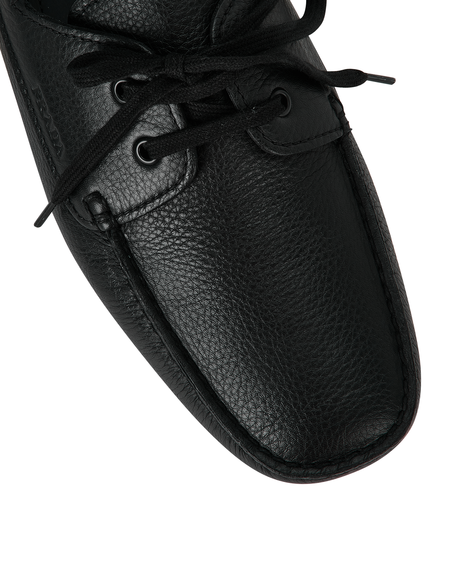 Prada Laced Loafers, &pound;320, Shoes, Black, Leather, Other view