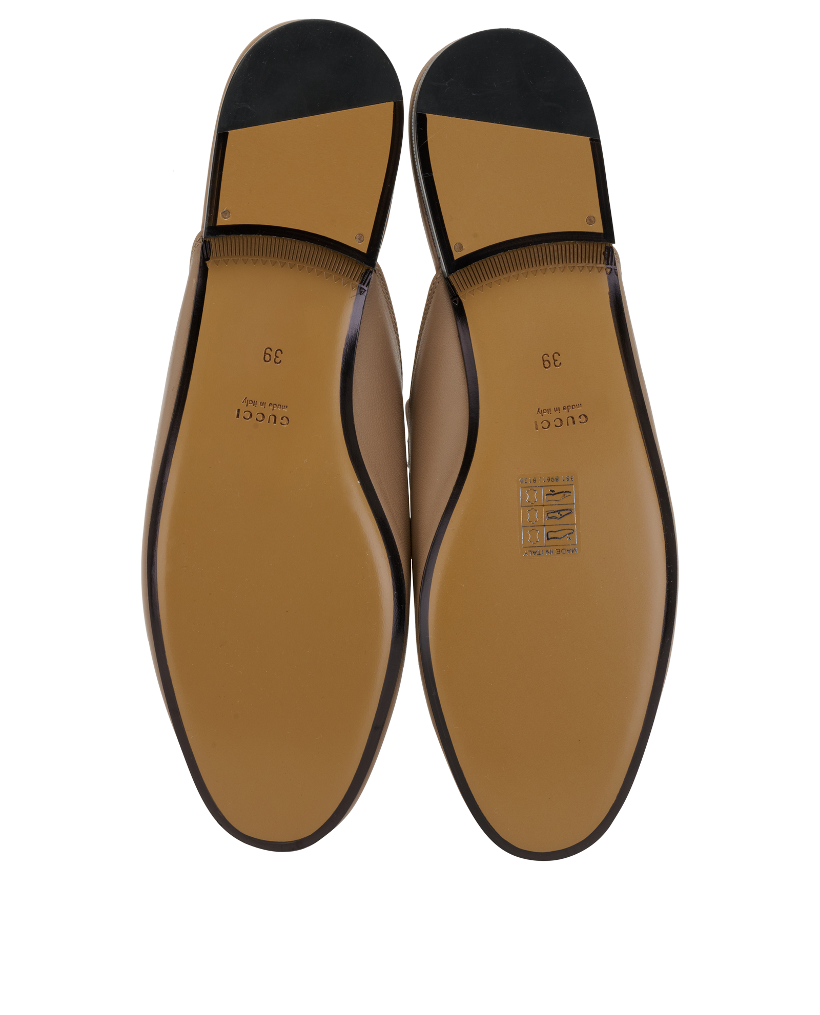 Gucci Princetown Slippers, &pound;350, Shoes, Beige, Leather, Top view