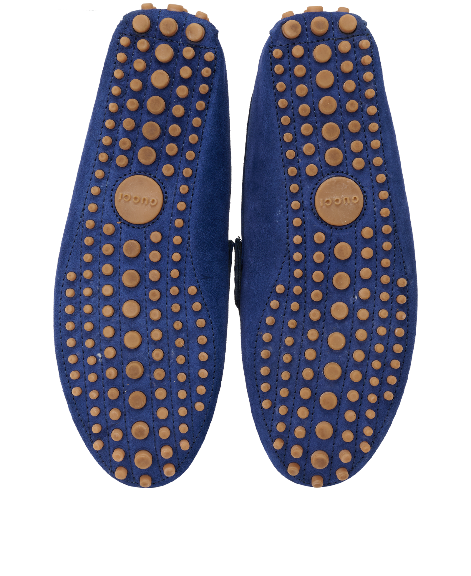 Gucci Driver Loafers, &pound;250, Shoes, Blue, Suede, Top view