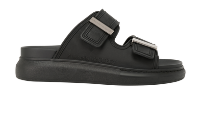 Alexander McQueen Hybrid Slides, &pound;220, Shoes, Black, Rubber, Front view