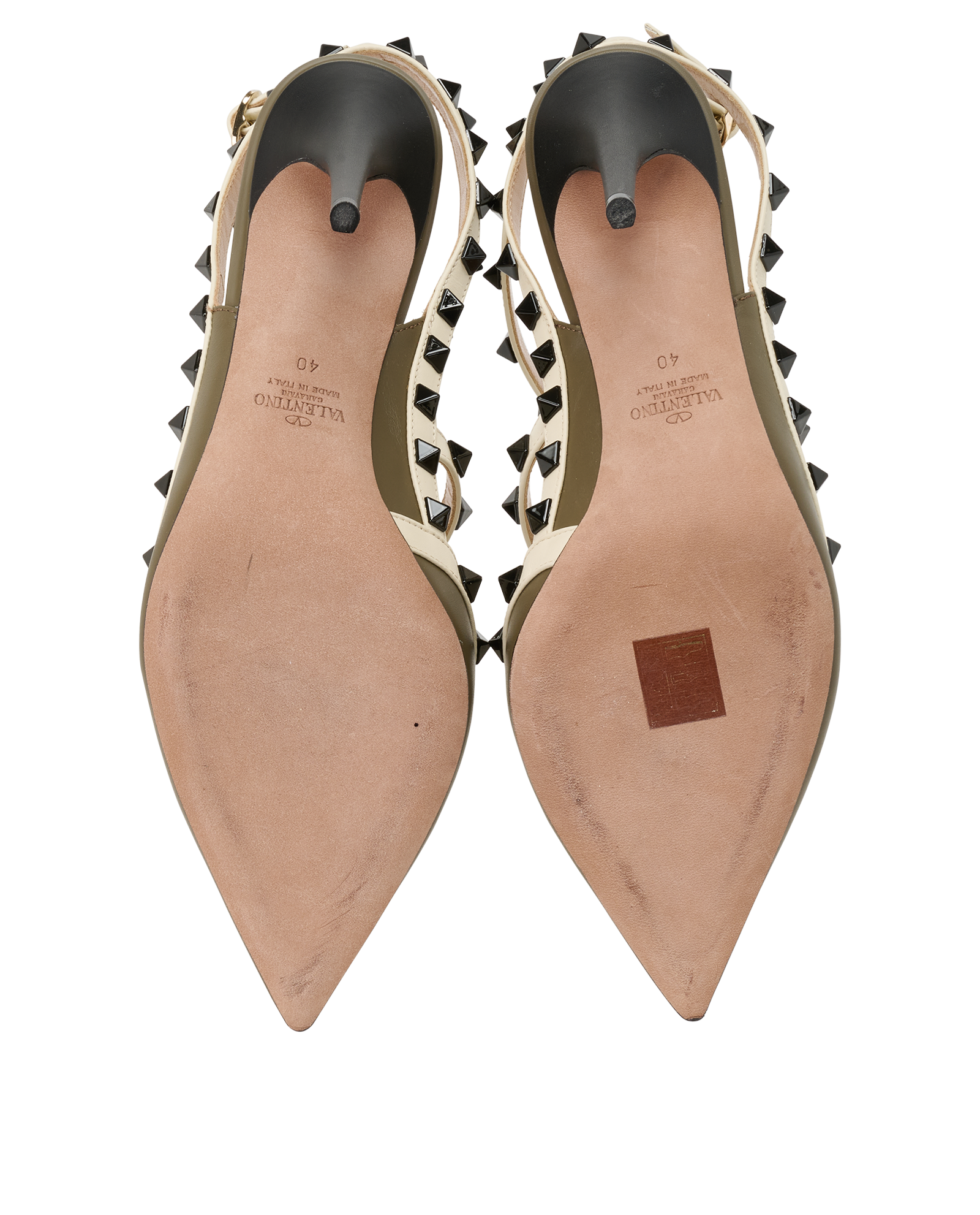 Valentino Rockstud High Heel, &pound;295, Shoes, Grey, Leather, Top view