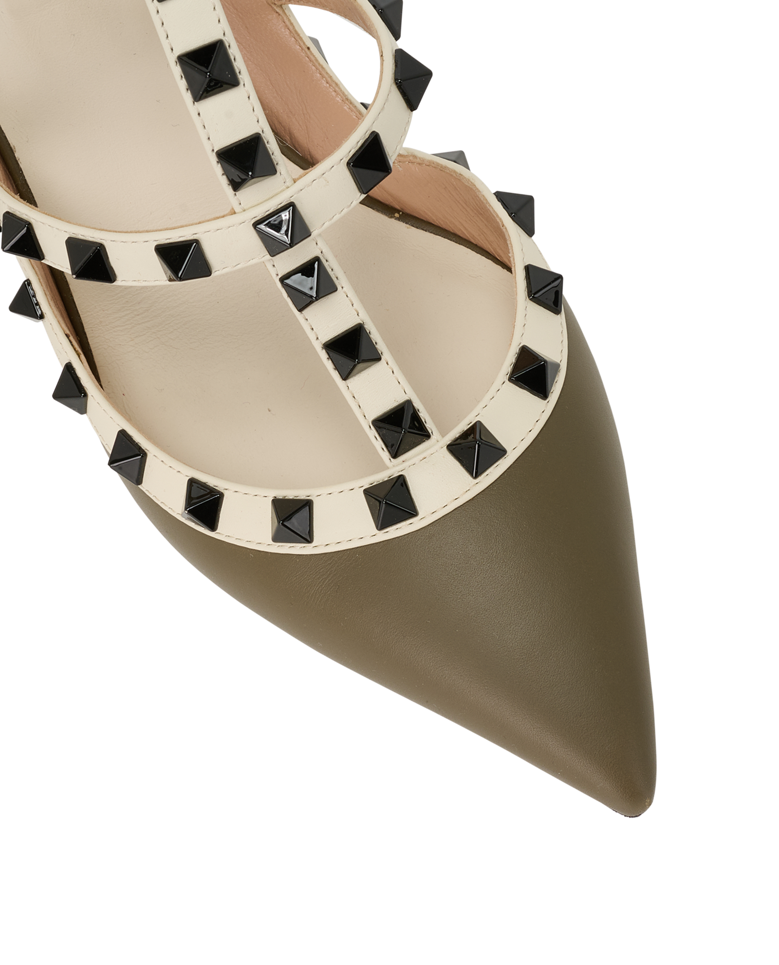 Valentino Rockstud High Heel, &pound;295, Shoes, Grey, Leather, Other view