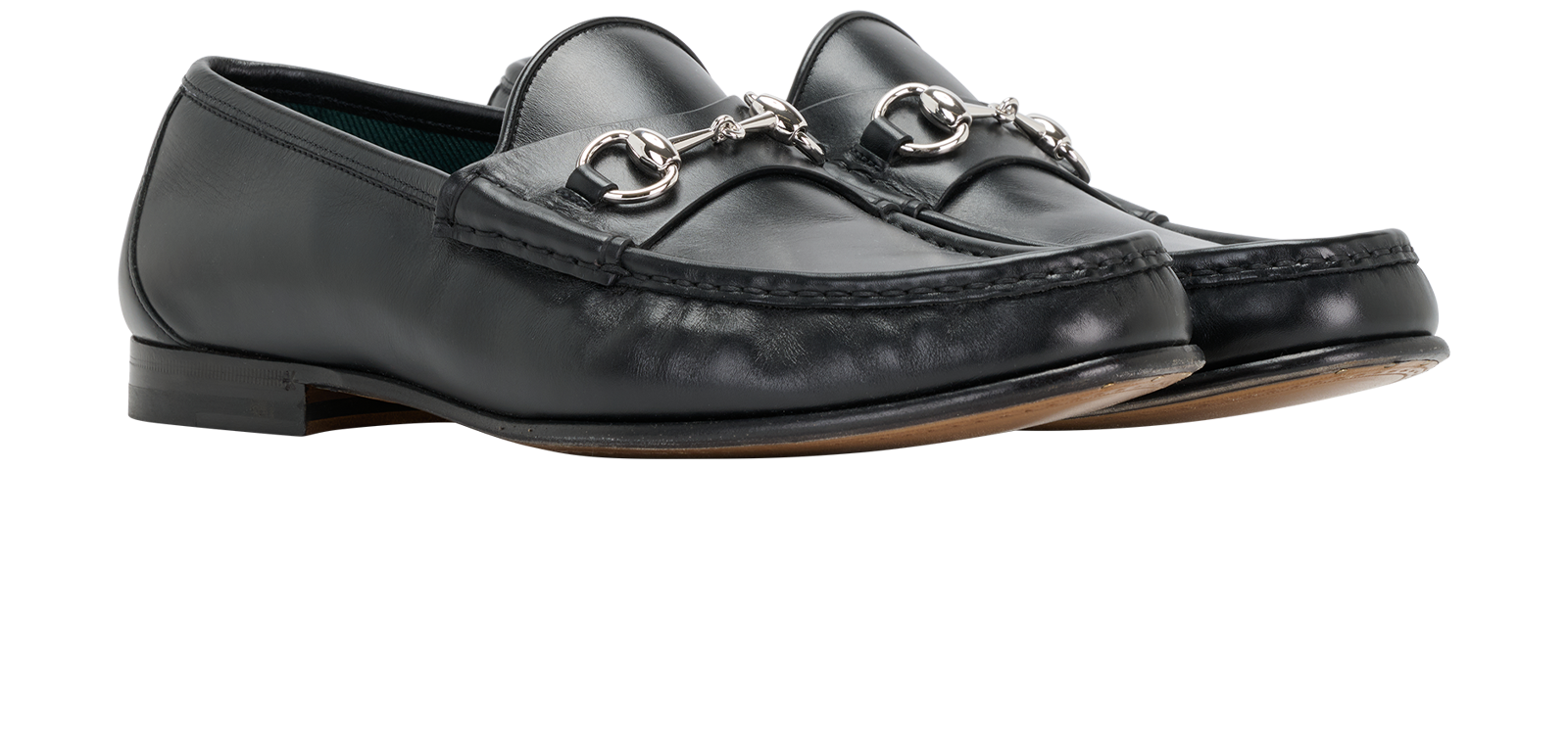 Gucci 1953 Horsebit Loafers, &pound;320, Shoes, Black, Leather, Side view