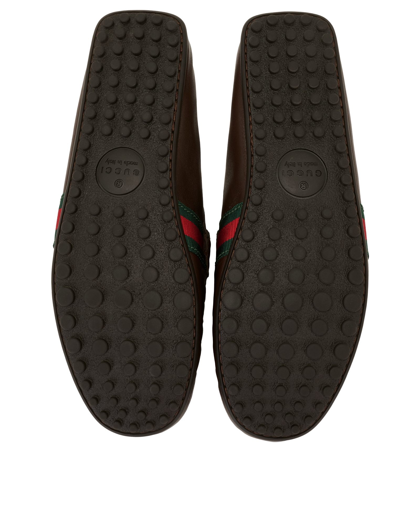 Gucci Web Loafers, &pound;295, Shoes, Brown, Leather, Top view