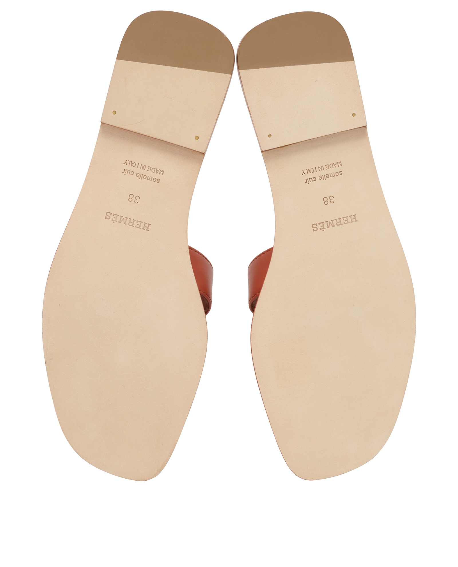 Hermes Oran Sandals, &pound;595, Shoes, Red, Leather, Top view