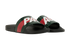 Gucci X Palace Web Slides, &pound;130, Shoes, Black/Green/Red, Rubber, Side view