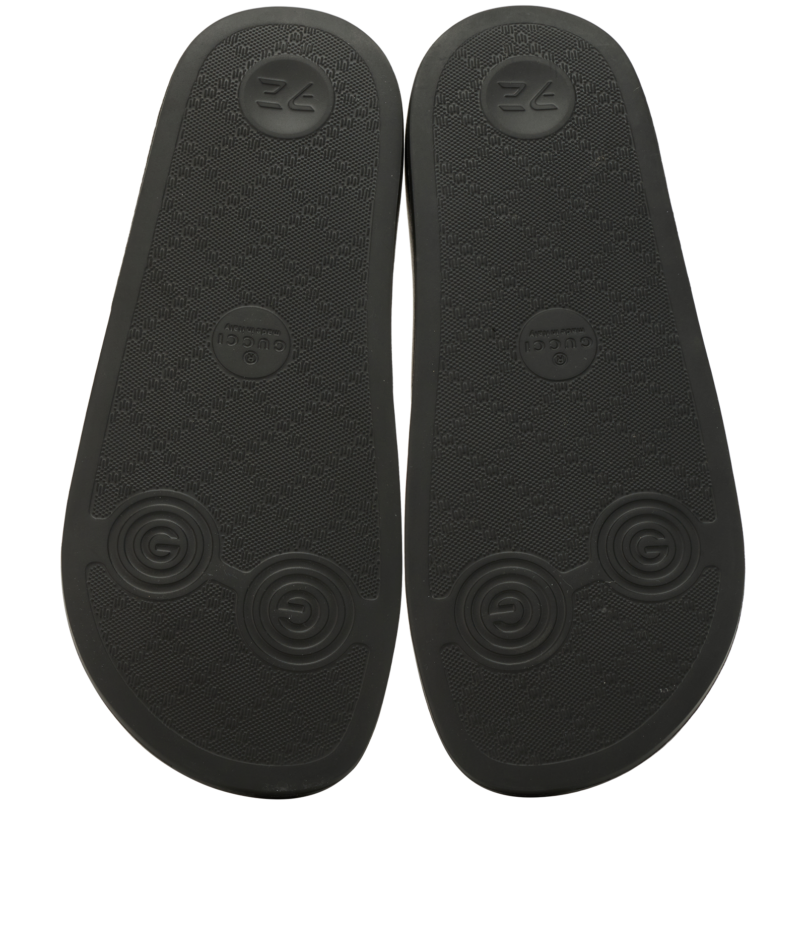 Gucci X Palace Web Slides, &pound;130, Shoes, Black/Green/Red, Rubber, Top view