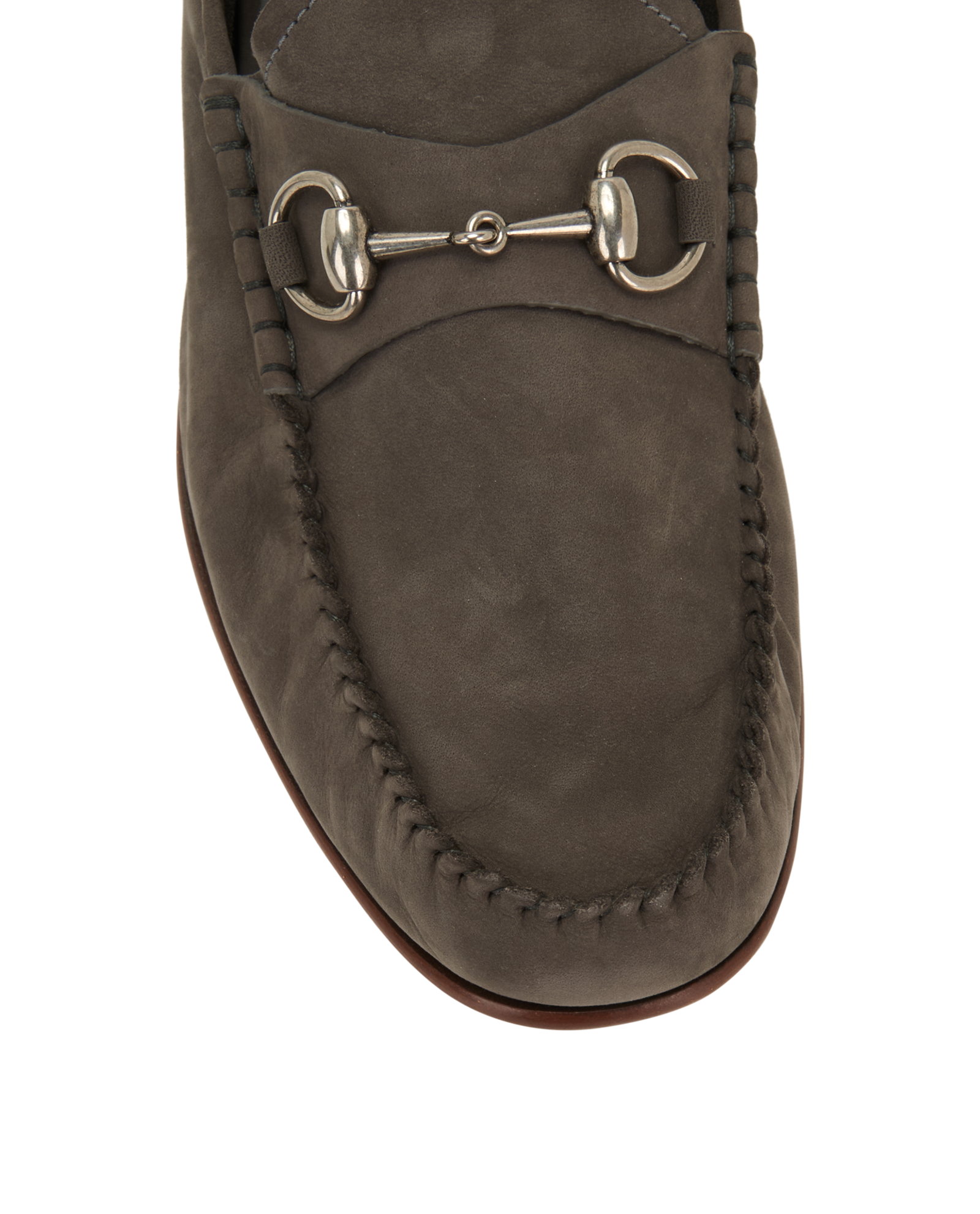 Gucci Horsebit Loafer, &pound;330, Shoes, Grey, Suede, Other view
