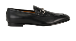 Gucci Jordy GG Loafers, Mens Leather, Blk, UK13, DB/B, 3*