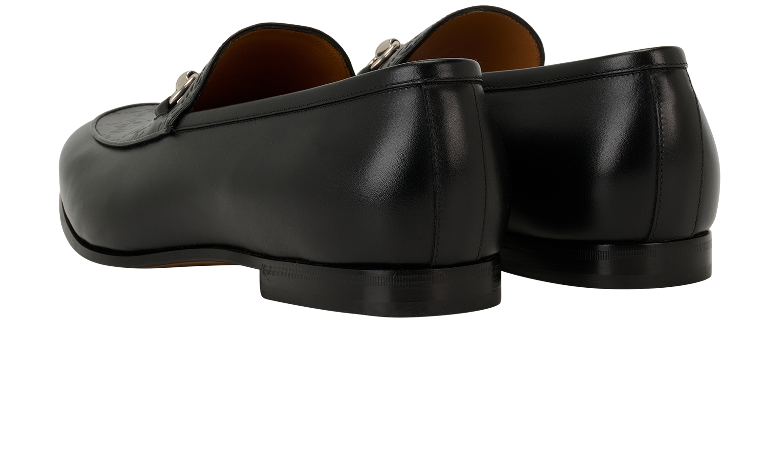 Gucci Jordy GG Loafers, &pound;375, Shoes, Black, Leather, Back view
