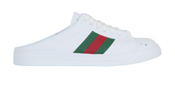 Gucci Ace Web Mules, Mens, Rubber, White UK9, DB, 2*