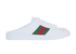Gucci Ace Web Mules, &pound;250, Shoes, White, Rubber, Front view