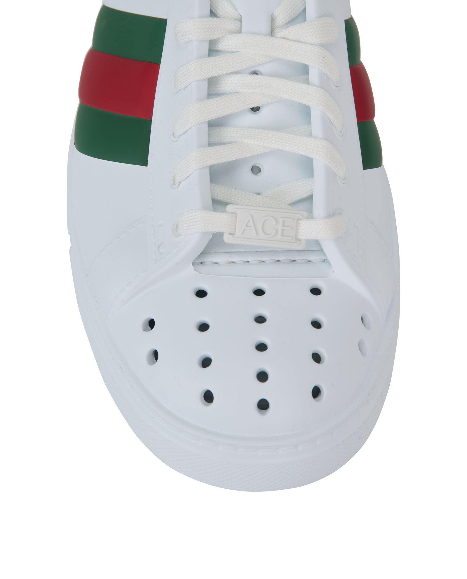 Gucci Ace Web Mules, &pound;250, Shoes, White, Rubber, Other view