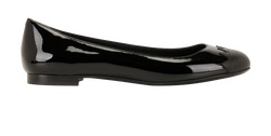 Fendi Ballet Flats, Patent, Black, UK4.5, 2*