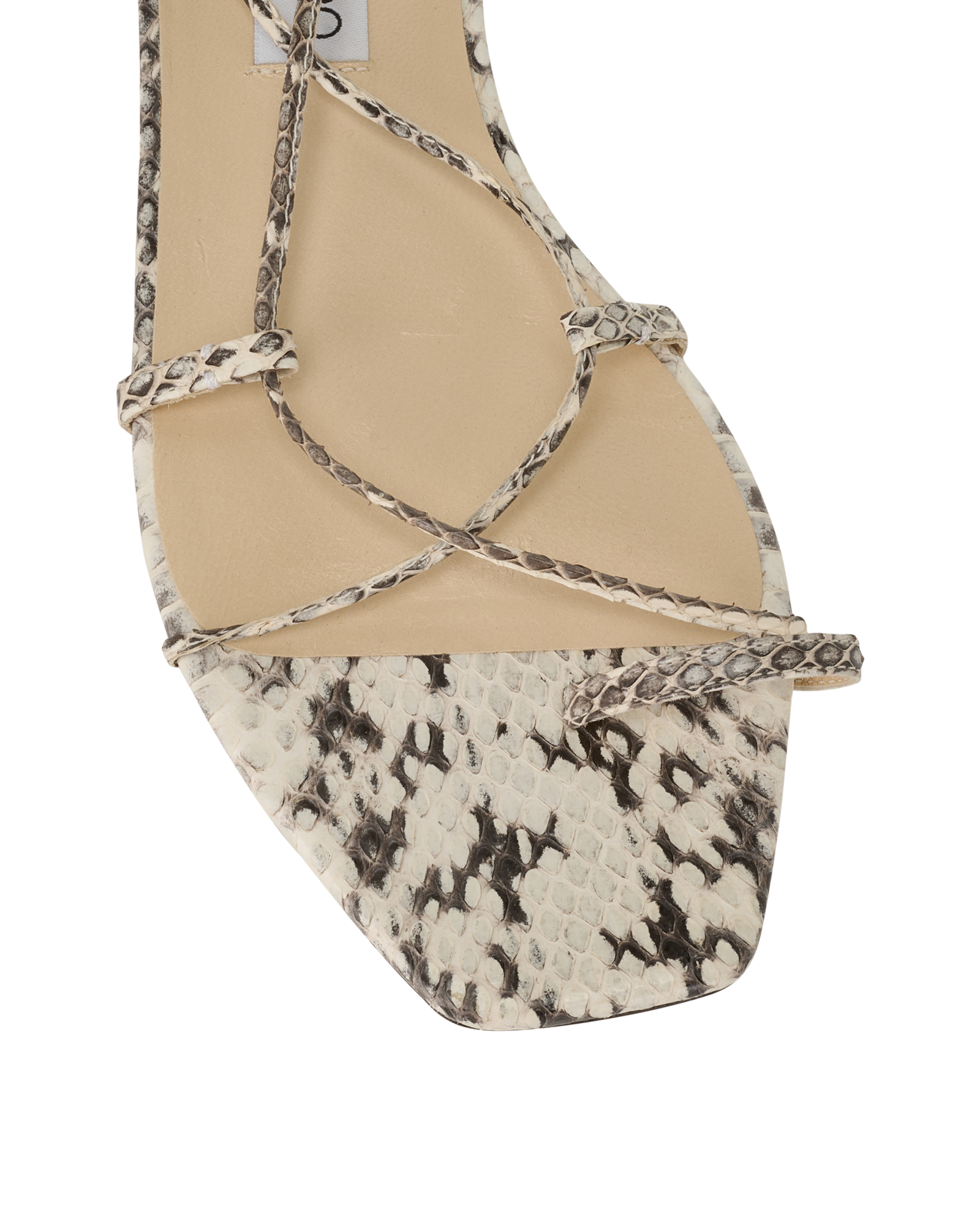 Jimmy Choo Tassels Sandals, &pound;190, Shoes, Black/White, Leather, Other view