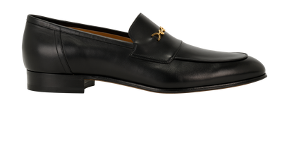 Gucci Interlockin G Loafers, &pound;350, Shoes, Black, Leather, Front view