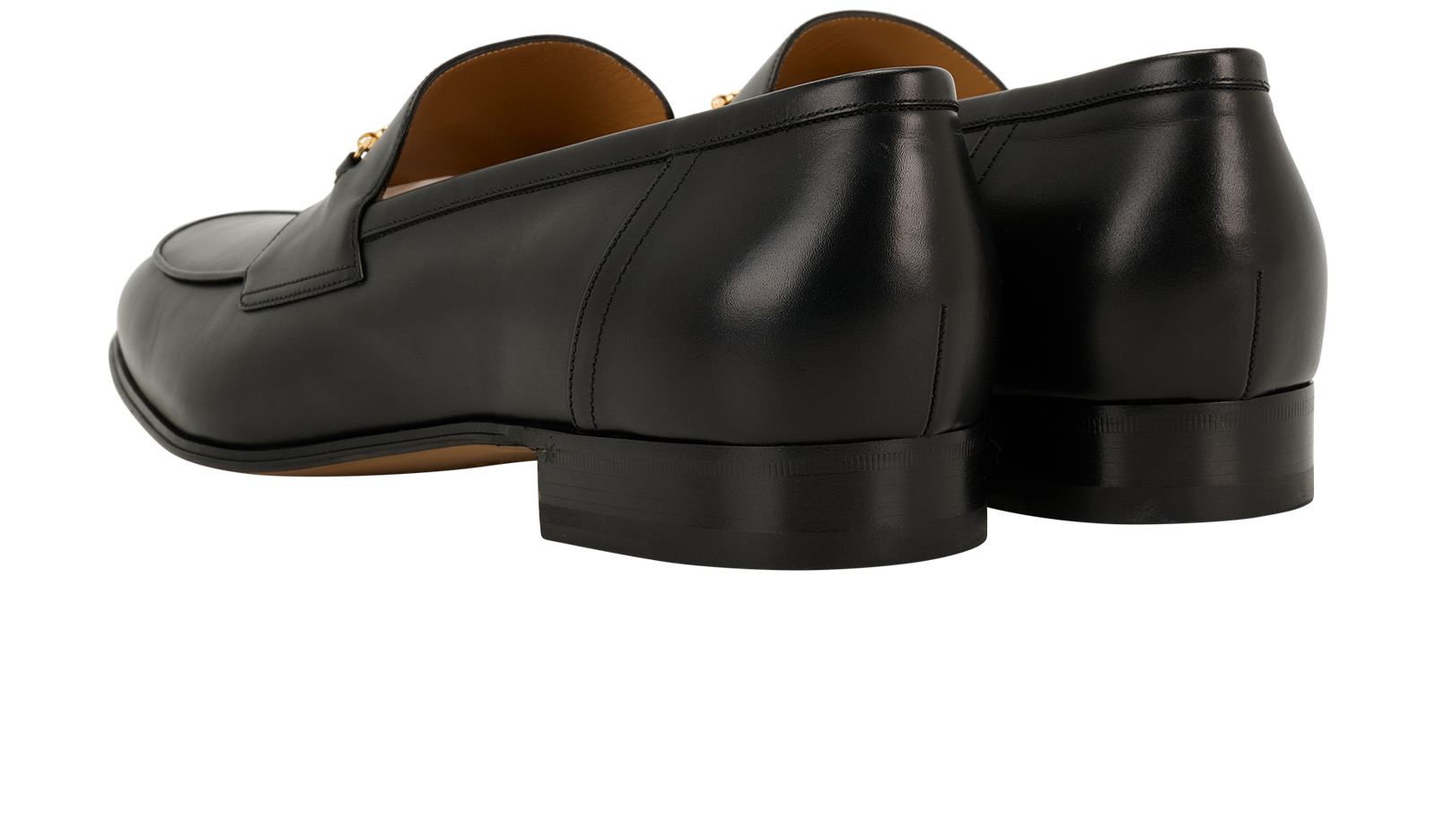 Gucci Interlockin G Loafers, &pound;350, Shoes, Black, Leather, Back view