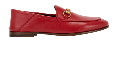 Gucci Jordaan Loafers, &pound;295, Shoes, Red, Leather, Front view