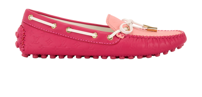 Louis Vuitton Gloria Driving Shoes, &pound;330, Shoes, Pink, Leather, Front view