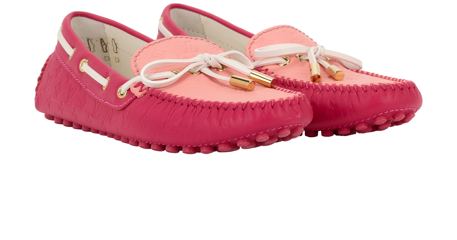 Louis Vuitton Gloria Driving Shoes, &pound;330, Shoes, Pink, Leather, Side view