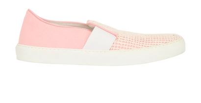 Chanel 17C Mesh Slip-On, &pound;295, Shoes, Pink, Canvas, Front view