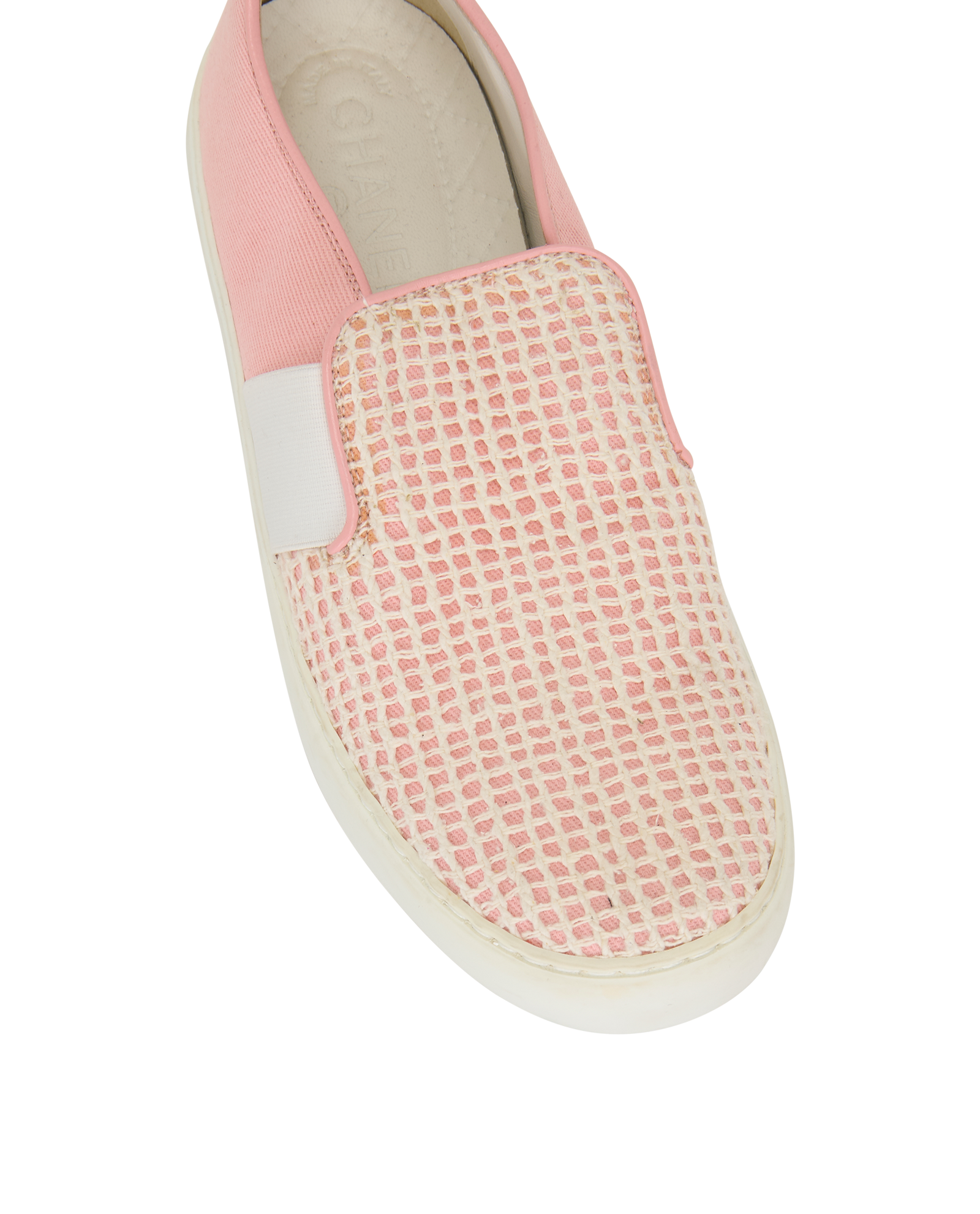 Chanel 17C Mesh Slip-On, &pound;295, Shoes, Pink, Canvas, Other view