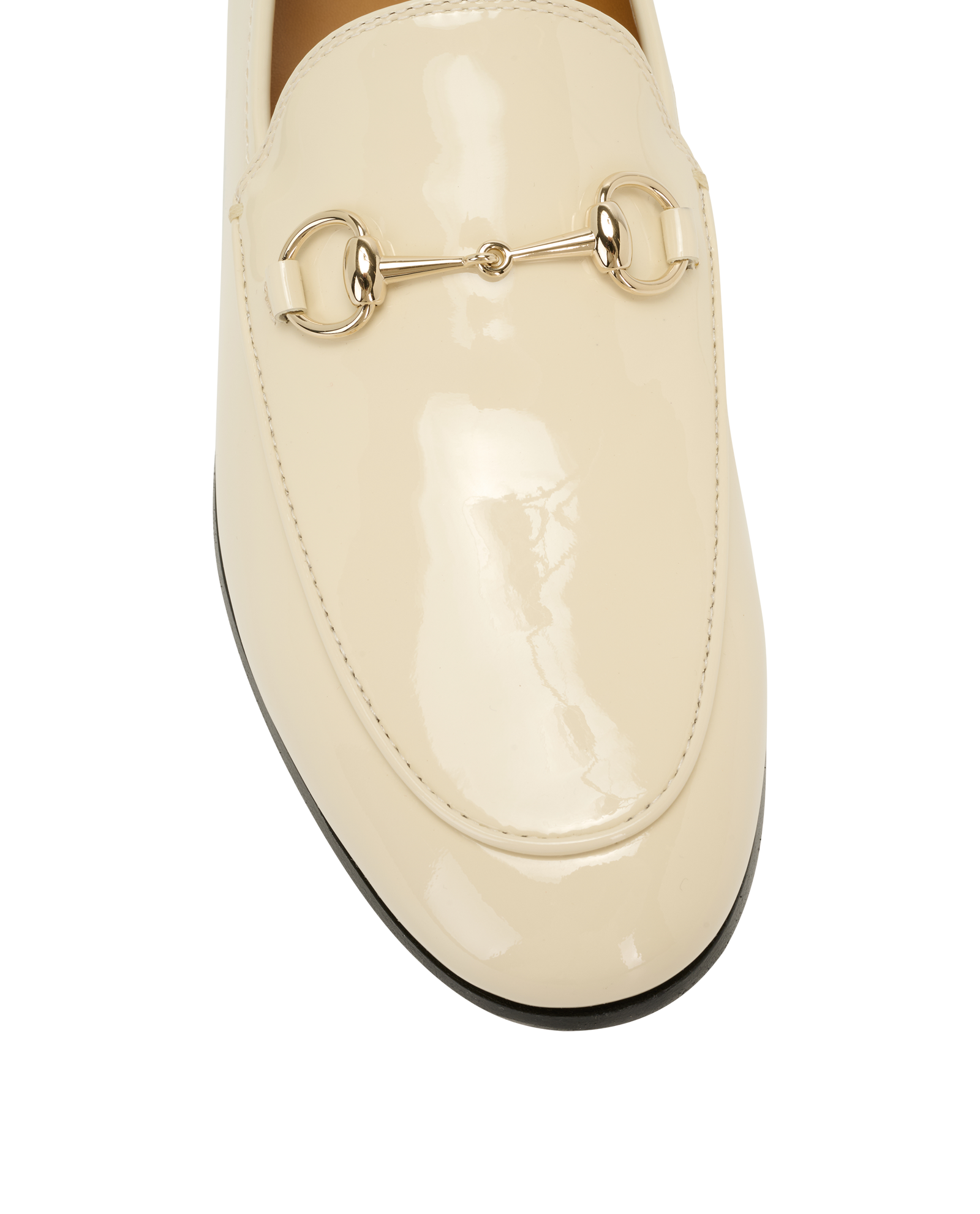 Gucci Jordaan Loafers, &pound;350, Shoes, Cream, Patent Leather, Other view
