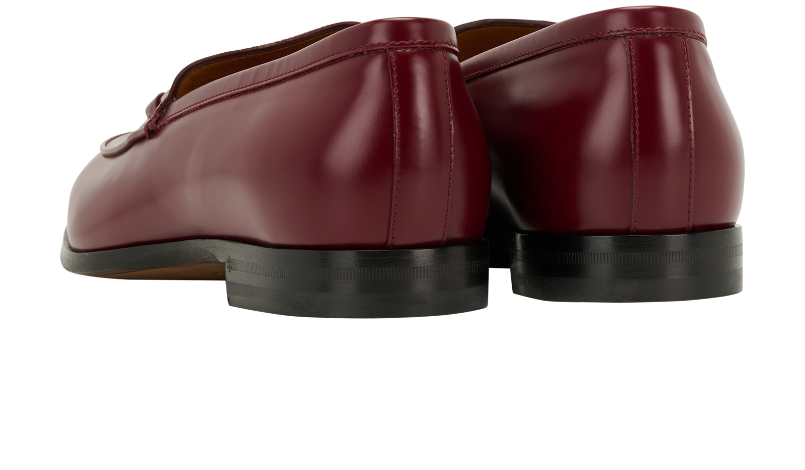 Gucci Horsebit Loafers, &pound;350, Shoes, Burgundy, Leather, Back view