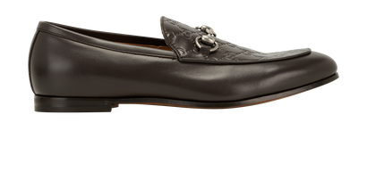 Gucci GG Horsebit Loafers, &pound;350, Shoes, Brown, Leather, Front view