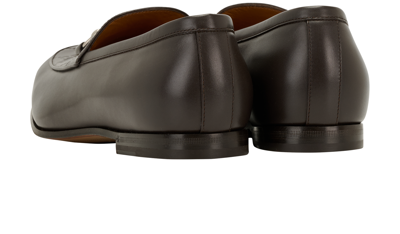 Gucci GG Horsebit Loafers, &pound;350, Shoes, Brown, Leather, Back view
