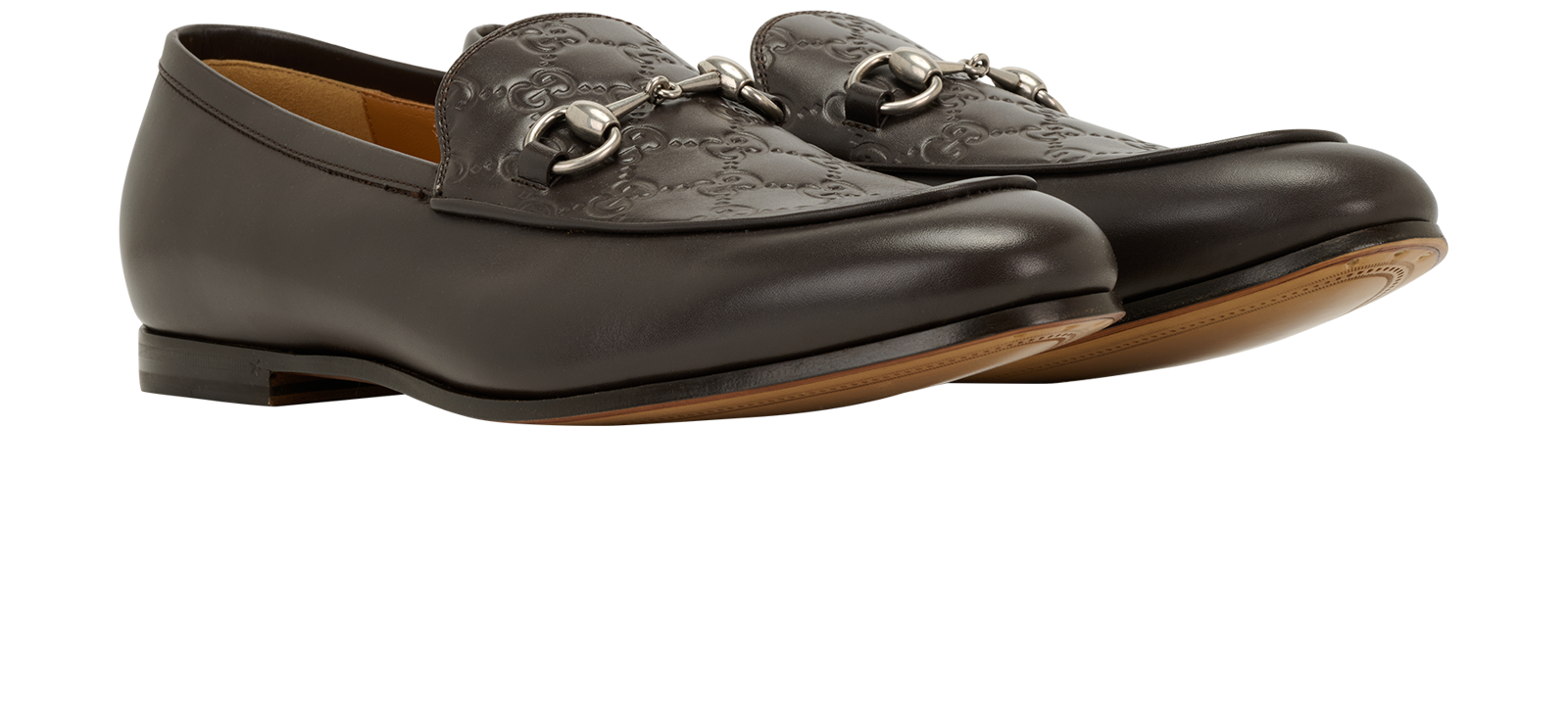 Gucci GG Horsebit Loafers, &pound;350, Shoes, Brown, Leather, Side view